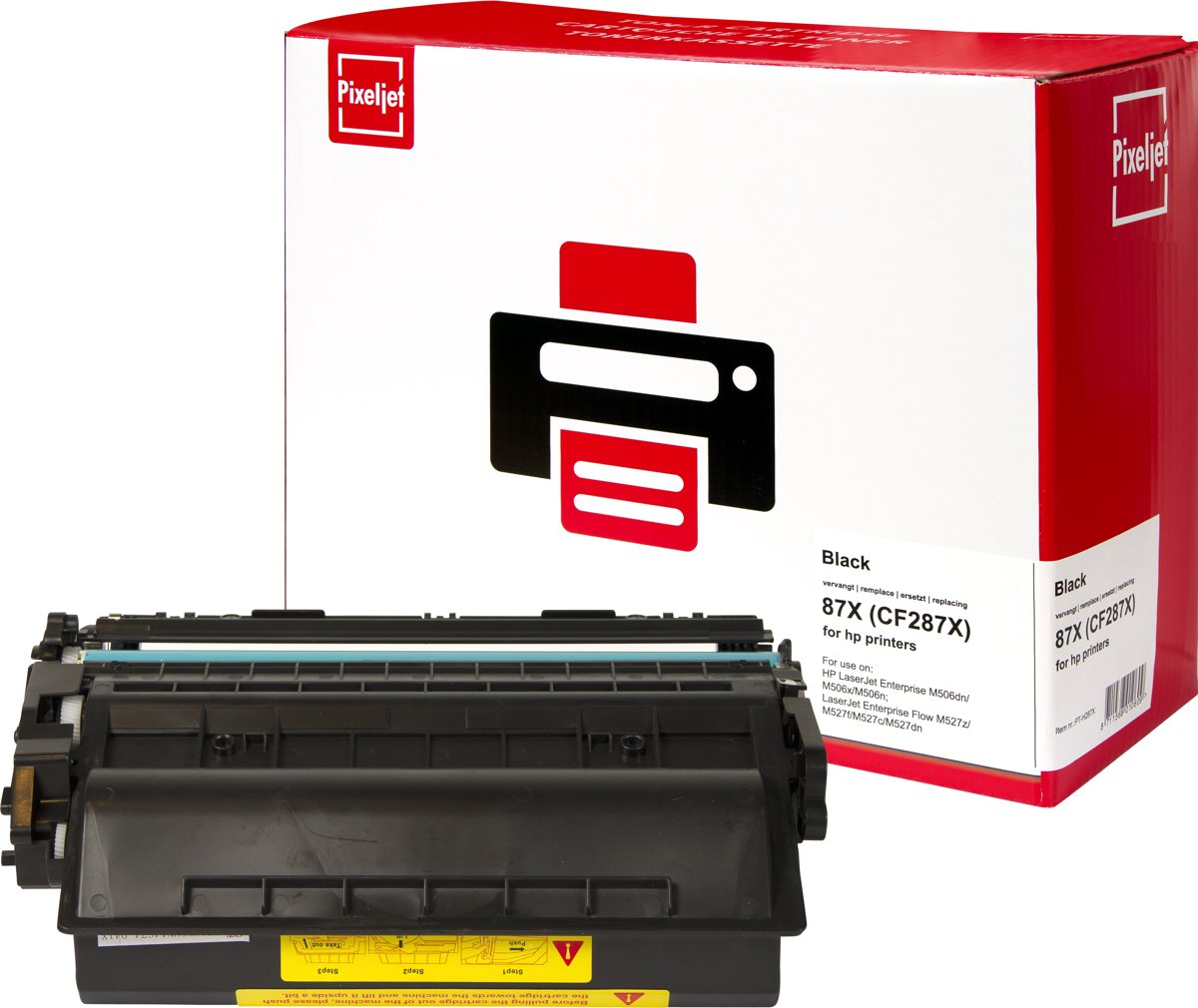 HP 87X (CF287X) Toner |Zwart| - Pixeljet